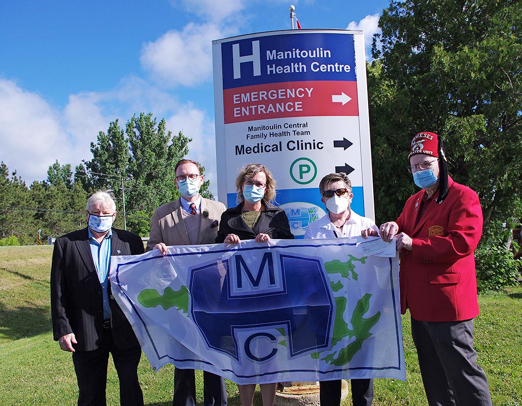 Shriner’s Haweater Unit gifts another $10,000 to the Manitoulin Health Centre, Mindemoya, Manitoulin Island