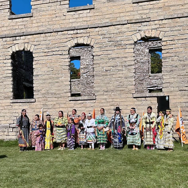 Image taken by Richard Panton of a group of First Nation individuals.