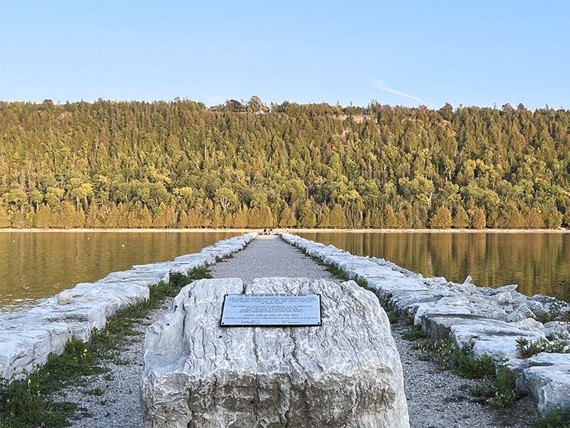 Image taken by Dawn Noble McCann of a breakwall.