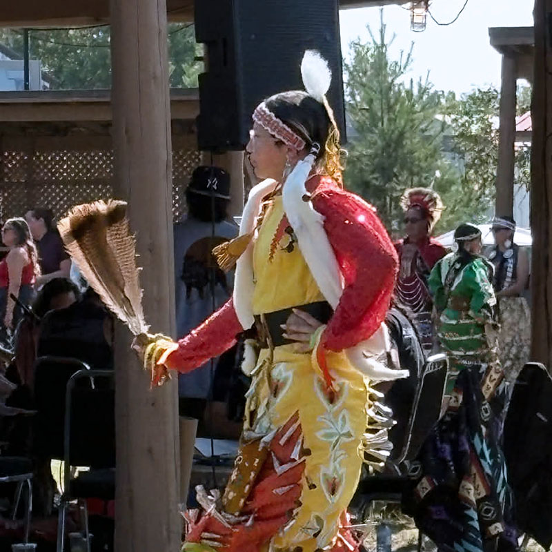Image taken by Richard Panton of a dancer at a Pow Wow.