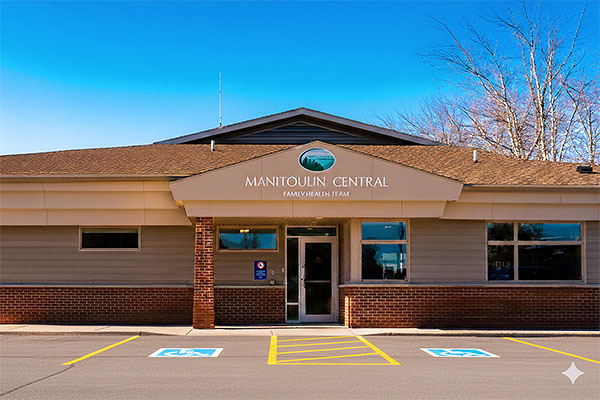 Image of the Manitoulin Central Family Health Team building.