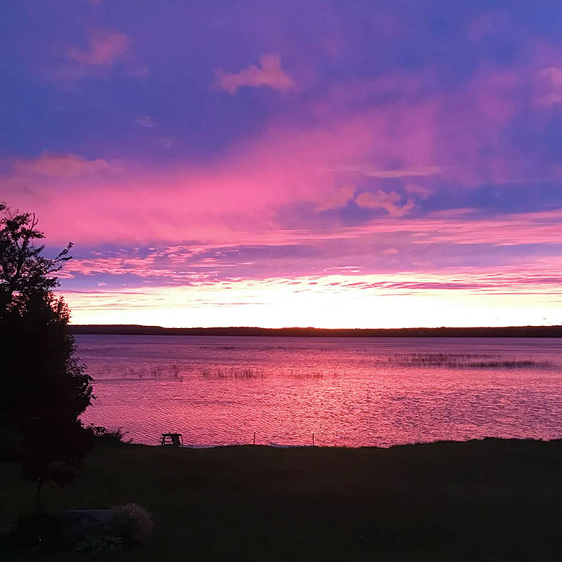 Image taken by Richard Panton of a sunet in Mindemoya.