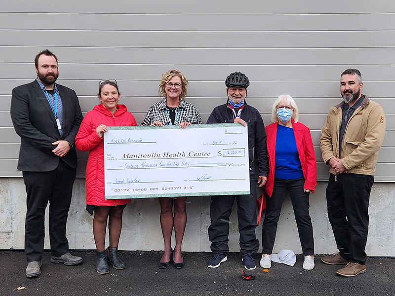 Tour de Meldrum Raises in excess of $16,260.00 for the Manitoulin Health Centre