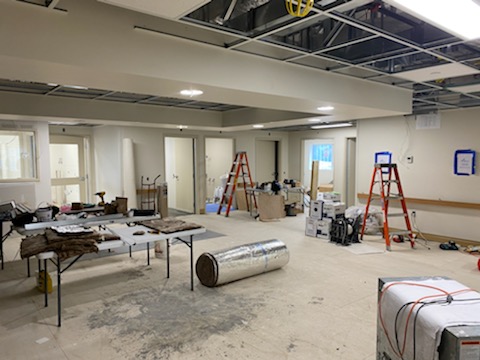 View into new Emergency space