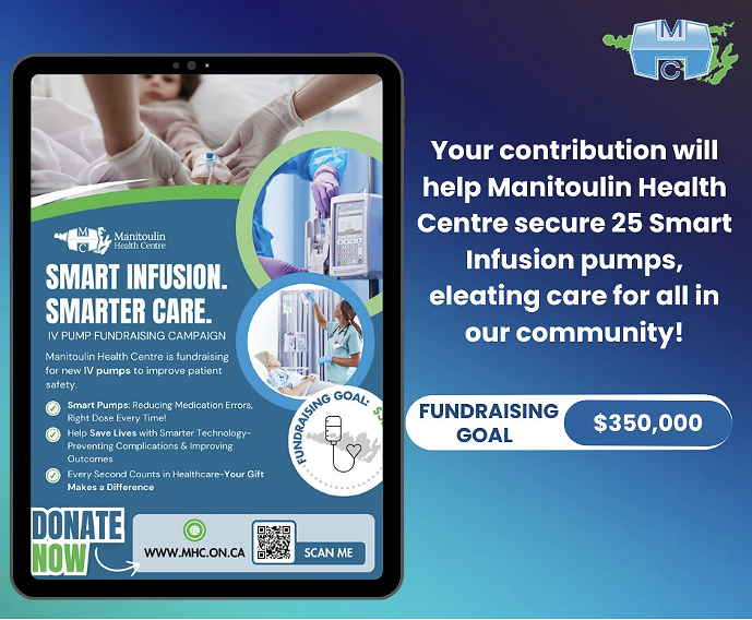 Image featuring Donate Now web page for the Smart Infusion. Smarter Care. Campaign.