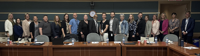 Group image of the colleagues from HSN Mental Health & Addictions, St. Joseph’s General Hospital and Espanola Regional Health Centre.