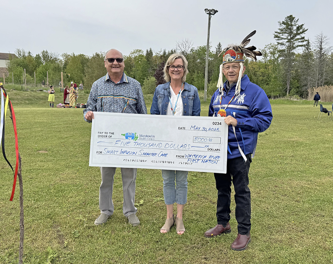 Whitefish River First Nation Donates $5,000 to Smart Infusion. Smarter Care. Campaign